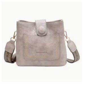 Gray Crossbody Bag
